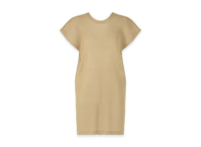 PLEATS PLEASE ISSEY MIYAKE Tatami July "Light Beige"
