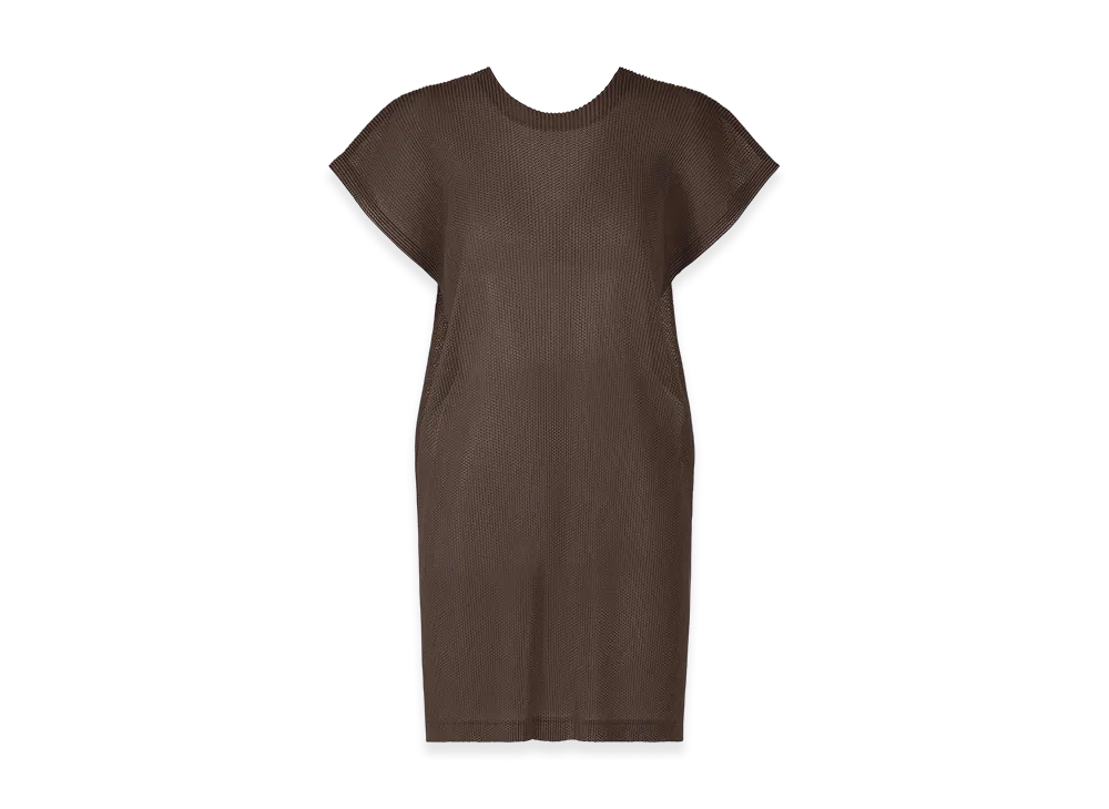 PLEATS PLEASE ISSEY MIYAKE Tatami July "Dark Brown"