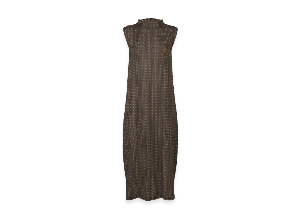 PLEATS PLEASE ISSEY MIYAKE Cotton Skip "Dark Brown"