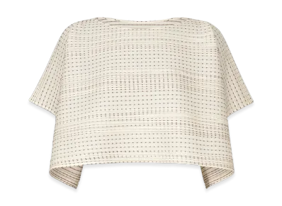 PLEATS PLEASE ISSEY MIYAKE Cotton Skip "White"