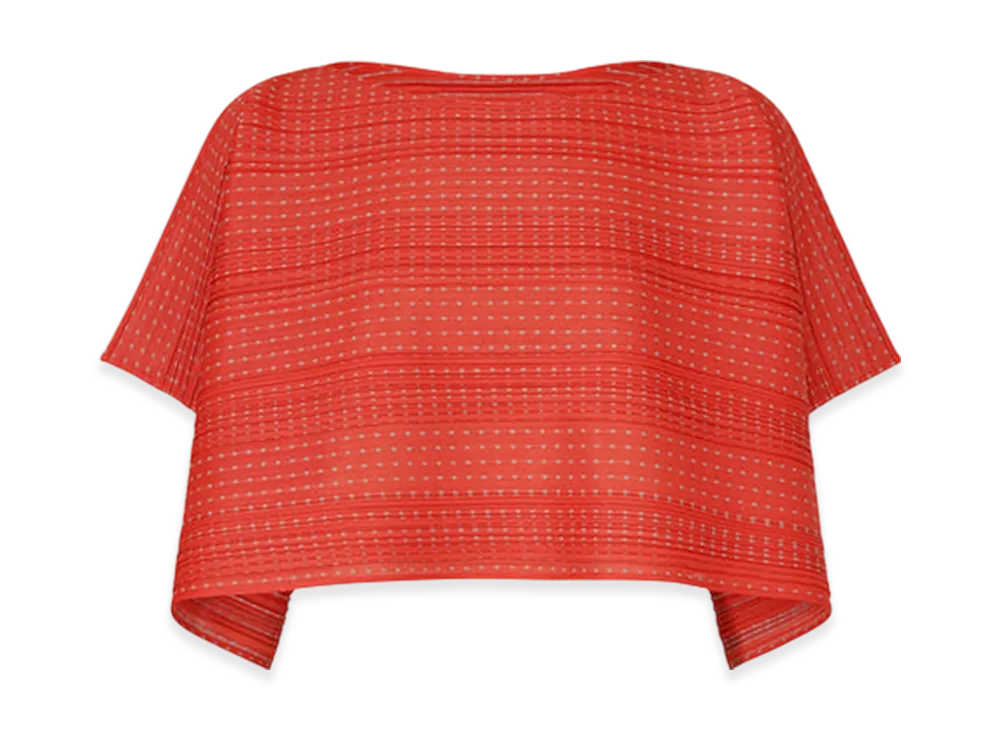 PLEATS PLEASE ISSEY MIYAKE Cotton Skip "Red"