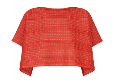 PLEATS PLEASE ISSEY MIYAKE Cotton Skip "Red"