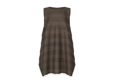 PLEATS PLEASE ISSEY MIYAKE Cotton Skip "Dark Brown"