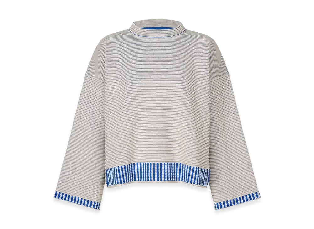 PLEATS PLEASE ISSEY MIYAKE Tempo Knit "Light Gray"