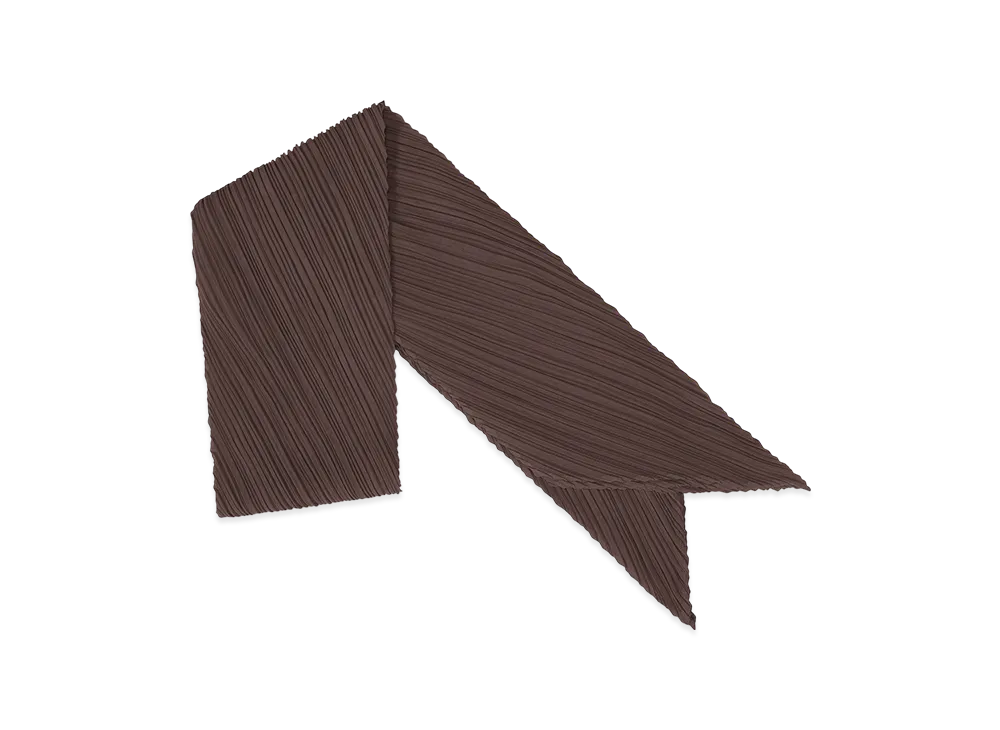 PLEATS PLEASE ISSEY MIYAKE Monthly Scarf July "Dark Brown"