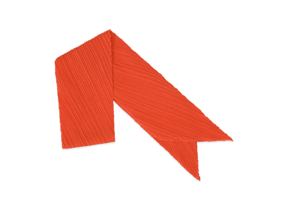 PLEATS PLEASE ISSEY MIYAKE Monthly Scarf July "Bright Red"