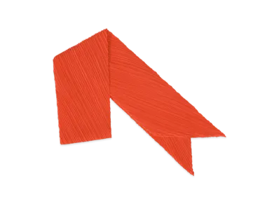 PLEATS PLEASE ISSEY MIYAKE Monthly Scarf July "Bright Red"