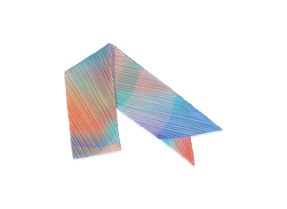 PLEATS PLEASE ISSEY MIYAKE Groove Scarf "Blue"