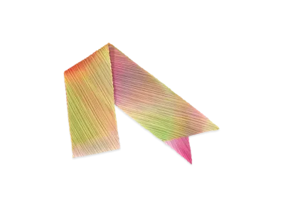 PLEATS PLEASE ISSEY MIYAKE Groove Scarf "Bright Pink"