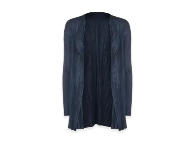PLEATS PLEASE ISSEY MIYAKE Women's Mellow Pleats Cardigan "Blue"