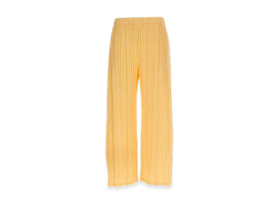 PLEATS PLEASE ISSEY MIYAKE Women's Mellow Pleats Pants "Yellow"