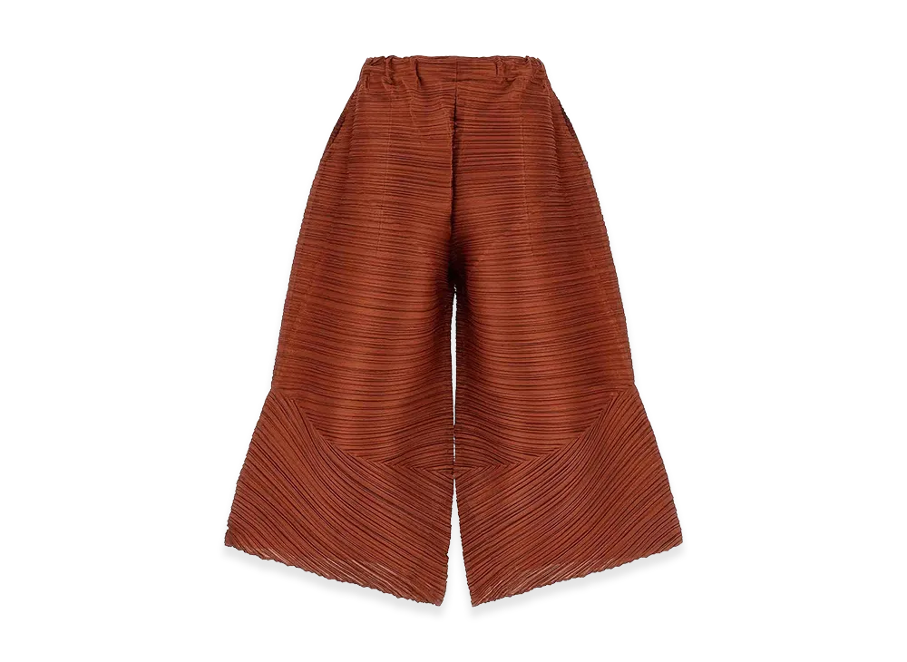 PLEATS PLEASE ISSEY MIYAKE Women's Thicker Bounce Pants "Brown"