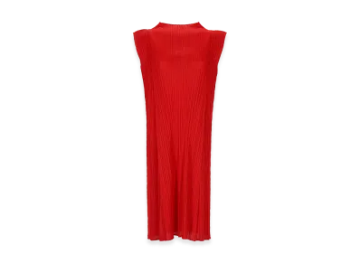 PLEATS PLEASE ISSEY MIYAKE Women's Dresses "Red"