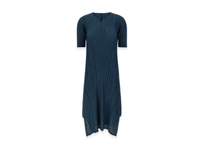 PLEATS PLEASE ISSEY MIYAKE Women's Mellow Pleats Dress "Blue"