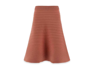 PLEATS PLEASE ISSEY MIYAKE Women's Bounce Knit Skirt "Pink"