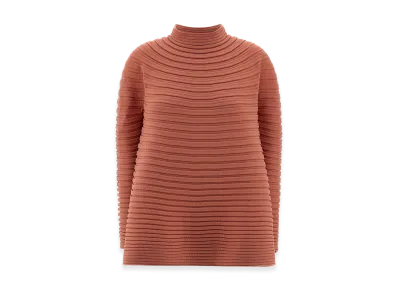 PLEATS PLEASE ISSEY MIYAKE Women's Bounce Knit Top "Pink"