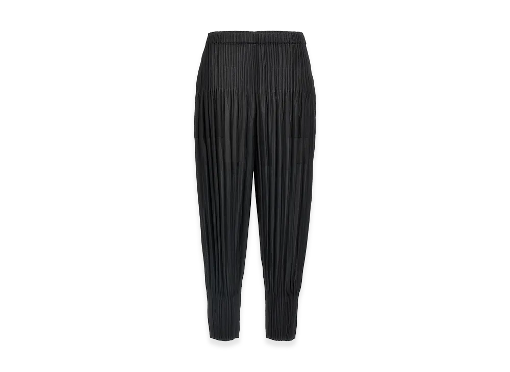 PLEATS PLEASE ISSEY MIYAKE Women's Fluffy Basics Pants "Black"