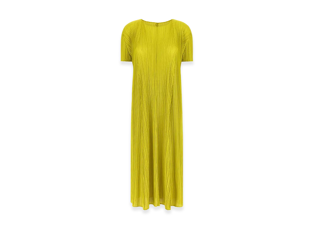 PLEATS PLEASE ISSEY MIYAKE Women's Mellow Pleats Dress "Green"