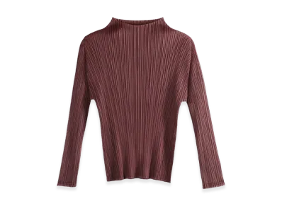 PLEATS PLEASE ISSEY MIYAKE Women's Top "Brown"
