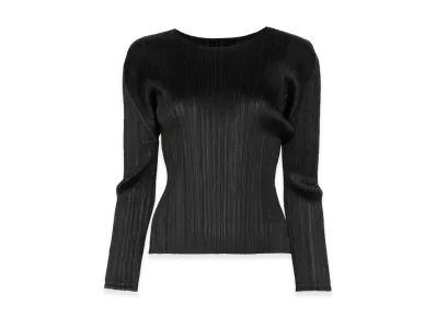 PLEATS PLEASE ISSEY MIYAKE Women's Top "Black"