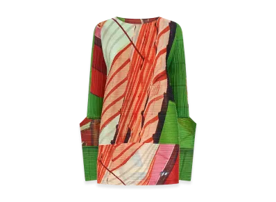 PLEATS PLEASE ISSEY MIYAKE Women's City Collage Dress "Multicolor"