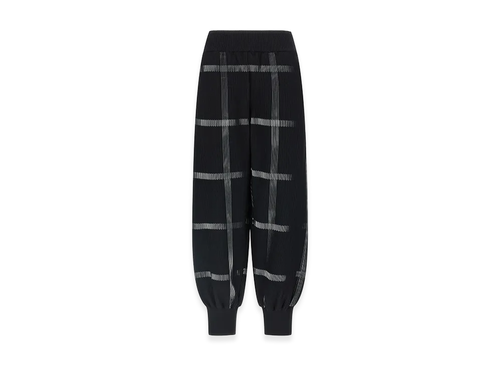 PLEATS PLEASE ISSEY MIYAKE Women's Crossing Knit Pants "Black"