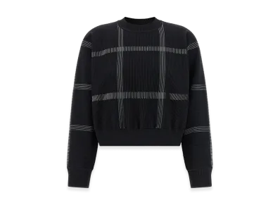 PLEATS PLEASE ISSEY MIYAKE Women's Crossing Knit Sweater "Black"