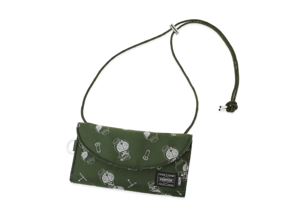PORTER x Doraemon Long Wallet "Olive"