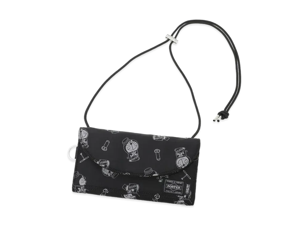 PORTER x Doraemon Long Wallet "Black"