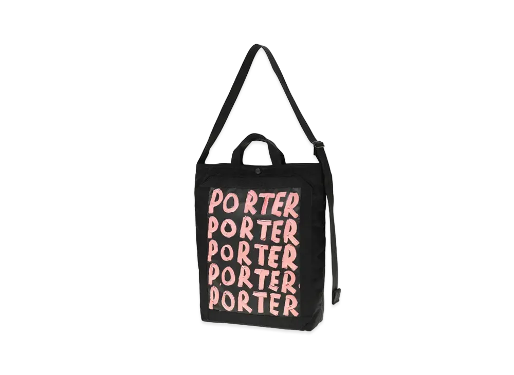 PORTER x Eric Stefanski 2Way Tote Bag #1 "Pink"