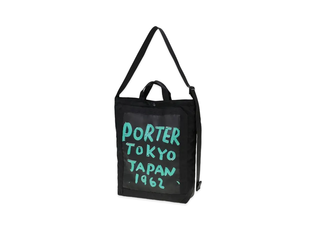 PORTER x Eric Stefanski 2Way Tote Bag #2 "Blue"