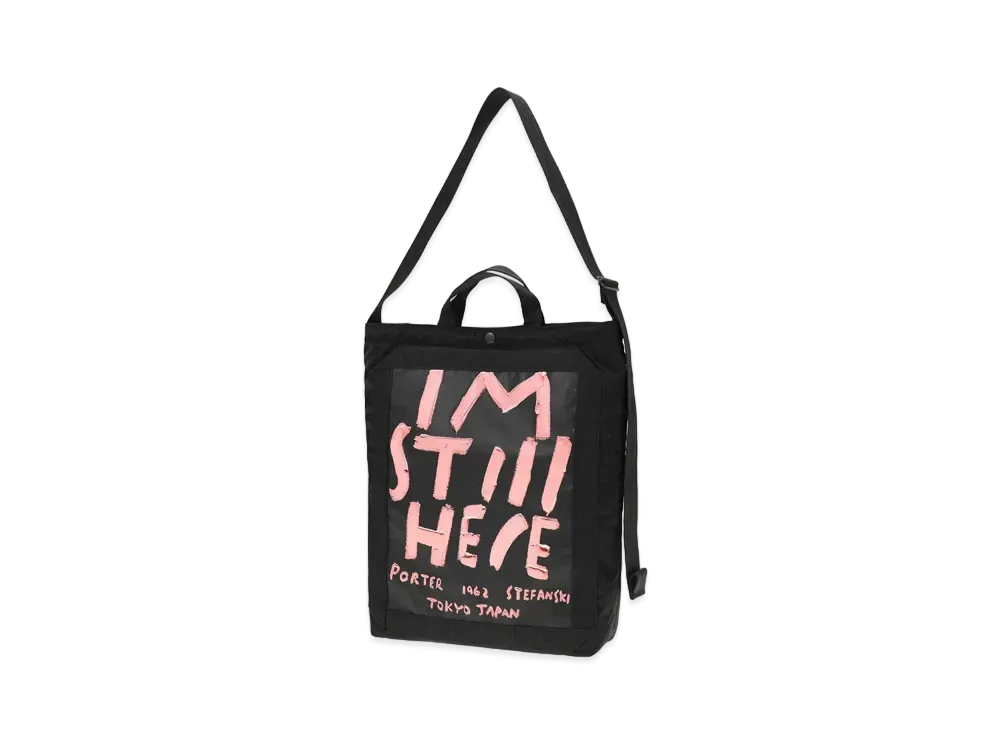 PORTER x Eric Stefanski 2Way Tote Bag #3 "Pink"