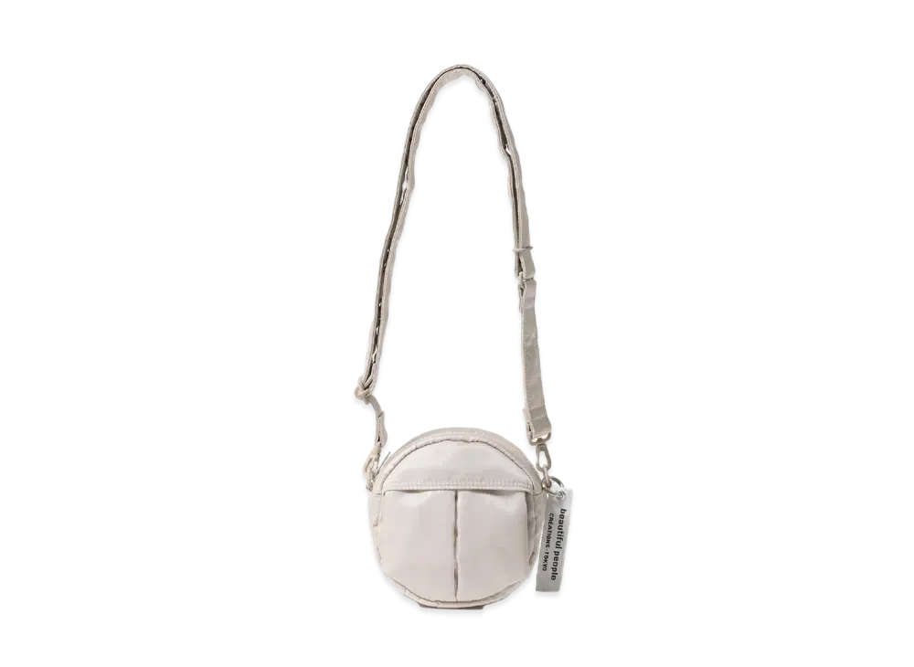 POTR x beautiful people Shoulder Bag In Nylon Twill "Ecru"