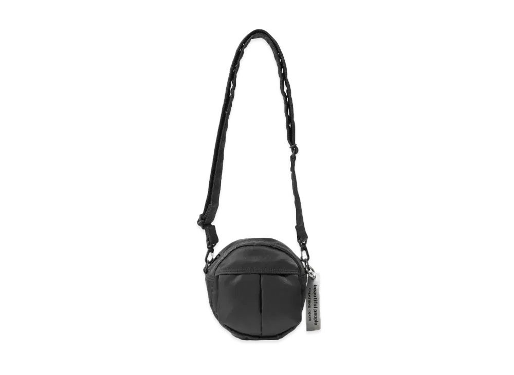 POTR x beautiful people Shoulder Bag In Nylon Twill "Charcoal"