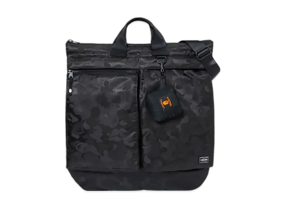 PORTER x A BATHING APE 2Way Helmet Bag "Black"