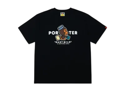 PORTER x A BATHING APE Baby Milo Tee "Black"