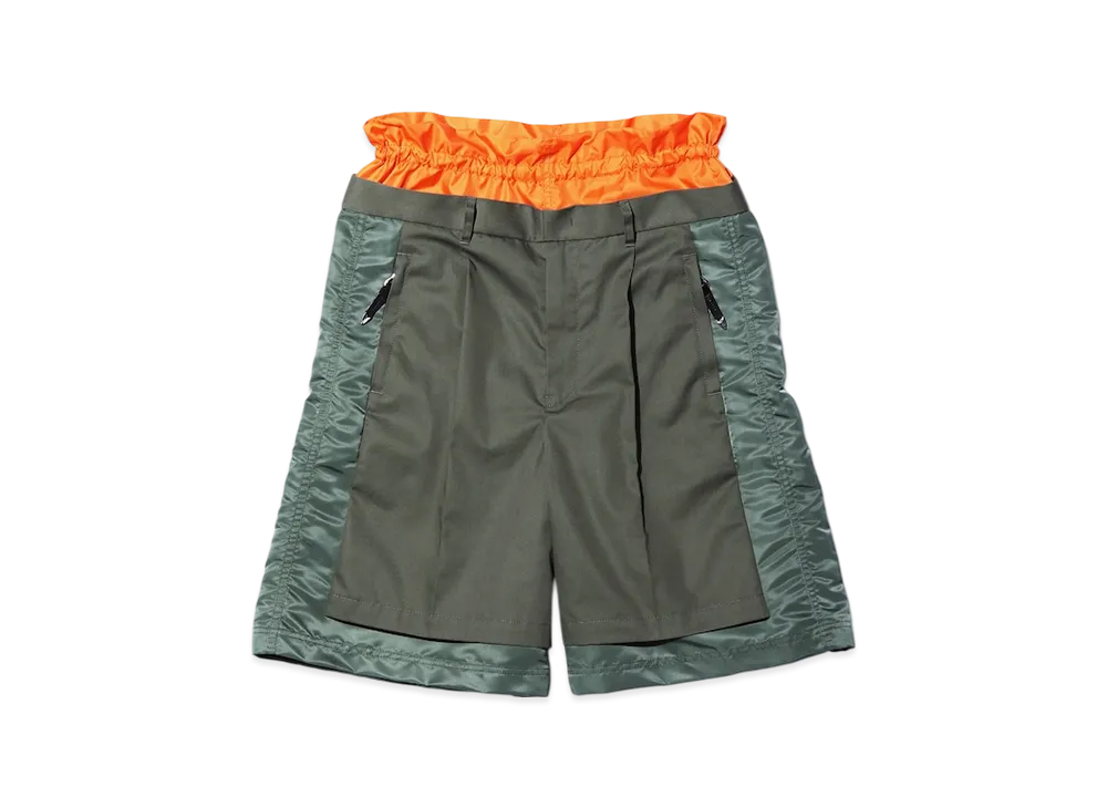 PORTER x TOGA Nylon short pants SP "Khaki"