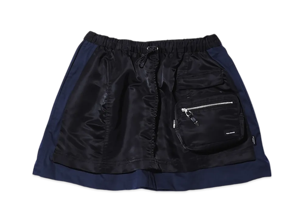 PORTER x TOGA Nylon mini skirt SP "Black"