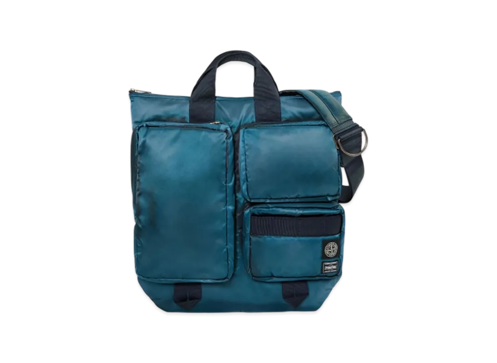 PORTER x Stone Island Helmet Bag "Blue"