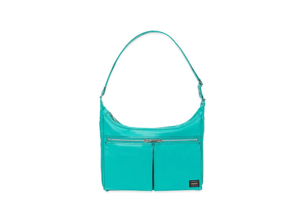 PORTER FREE STYLE Boat Shoulder Bag "Turquoise"