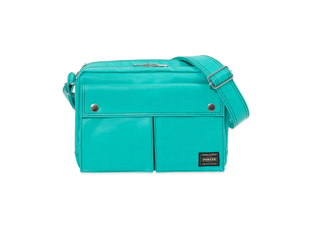 PORTER FREE STYLE Sling Bag W Zip "Turquoise"