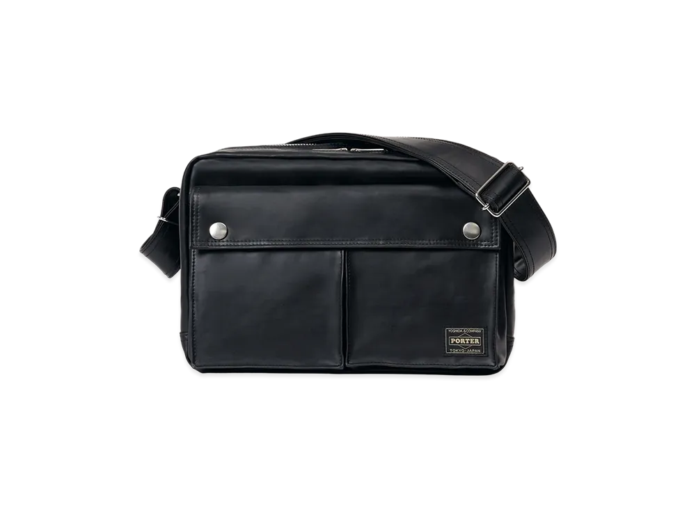 PORTER FREE STYLE Sling Bag W Zip "Black"