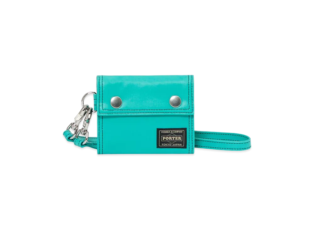 PORTER FREE STYLE Pocket Cord Wallet "Turquoise"