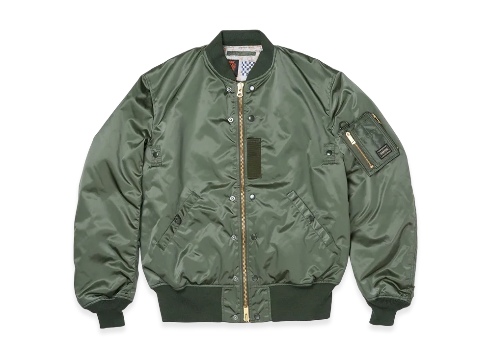 PORTER x Buzz Rickson's MA-1 & Wallet (S) "Sage Green"