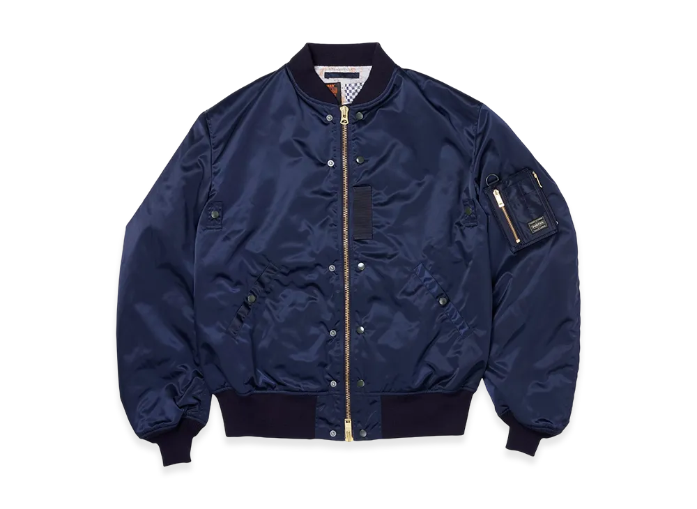 PORTER x Buzz Rickson's MA-1 & Wallet (S) "Iron Blue"