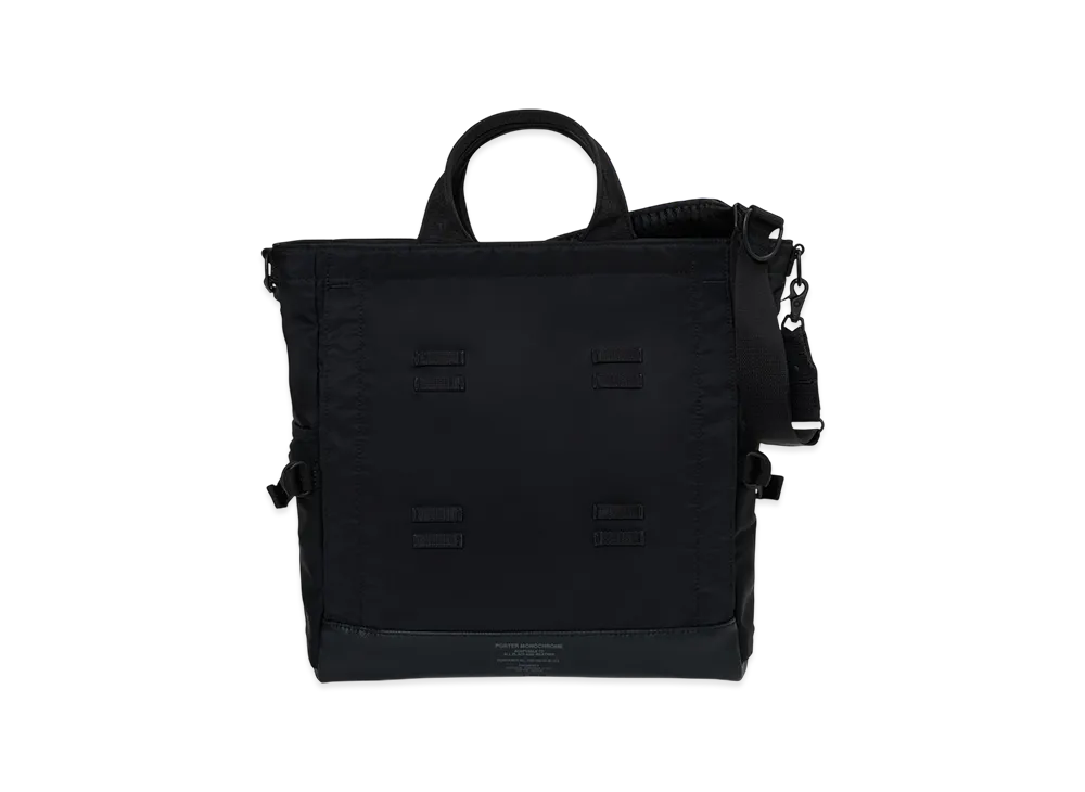 PORTER Monochrome 2Way Tote Bag "Onyx Black"