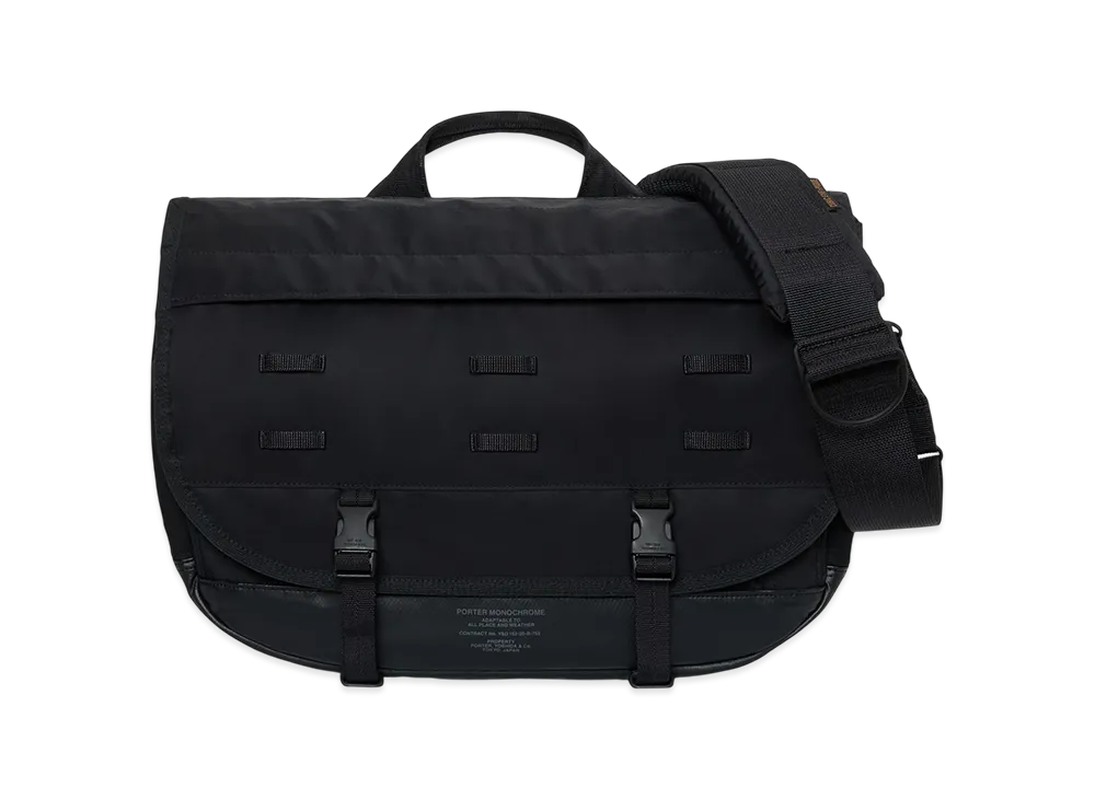 PORTER Monochrome Messengerr Bag "Onyx Black"