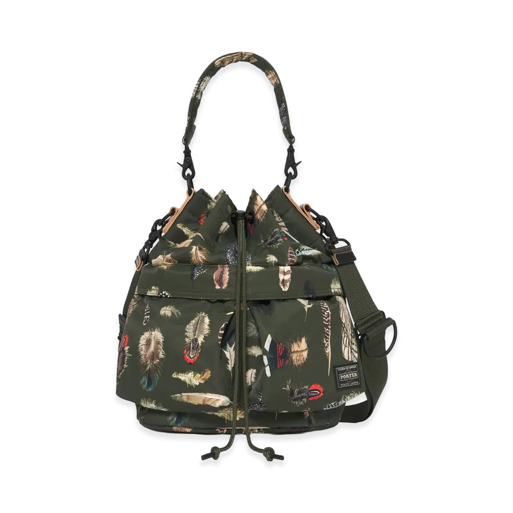 PORTER Feather Camo Tool Bag "Green"