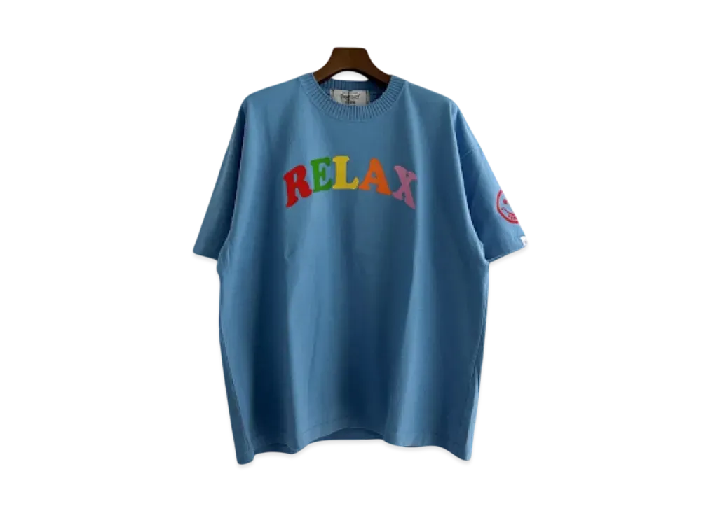 Perfect ribs Basic Short Sleeve T Shirt "Saxe Blue" PR4120110A