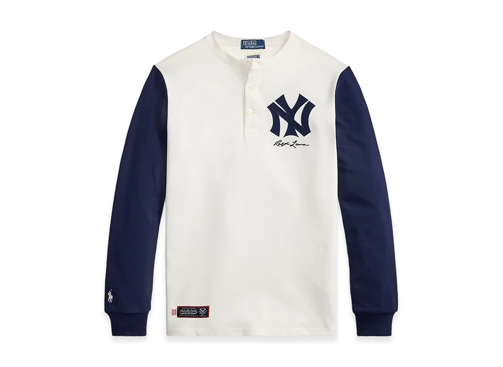 Polo Ralph Lauren x MLB Yankees Henley Shirt "Deckwash White/Navy"